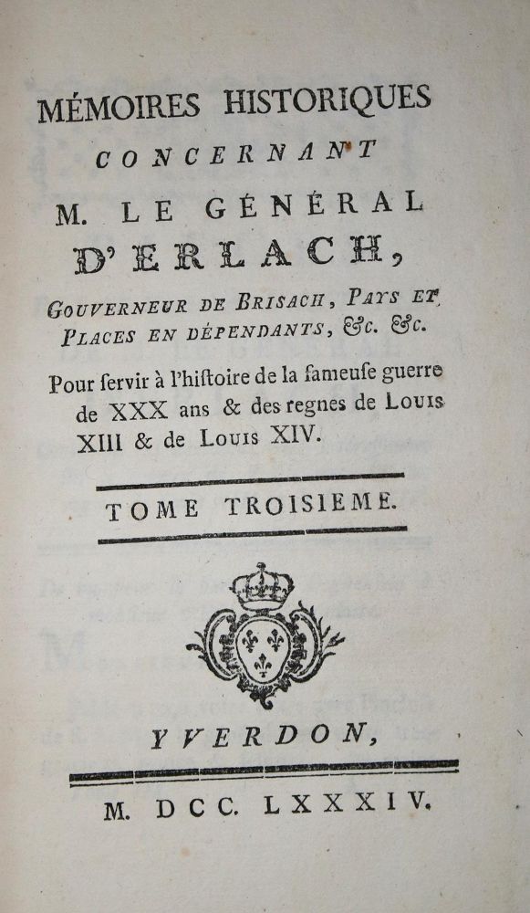 Große Abbildung Nr.1: 137-456 Erlach,J.L.v.: (Militaria)