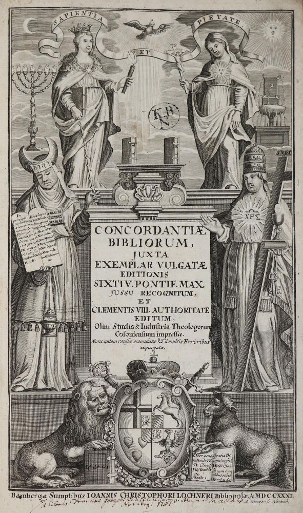 Große Abbildung Nr.1: 137-48 Biblia latino-germanica.: (Bibeln)