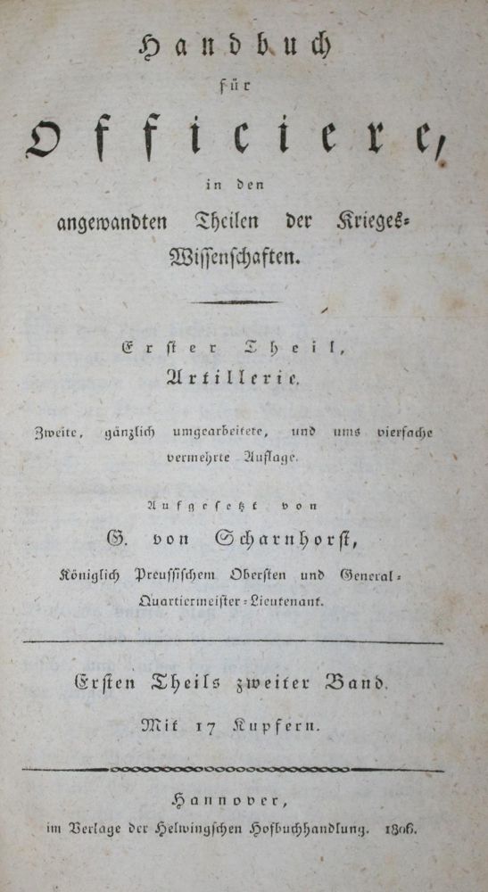 Große Abbildung Nr.1: 137-481 Scharnhorst,G.v.: (Militaria)