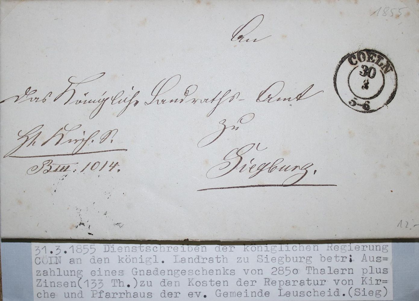 Große Abbildung Nr.1: 137-520 Vorphilatelie.: (Philatelie)