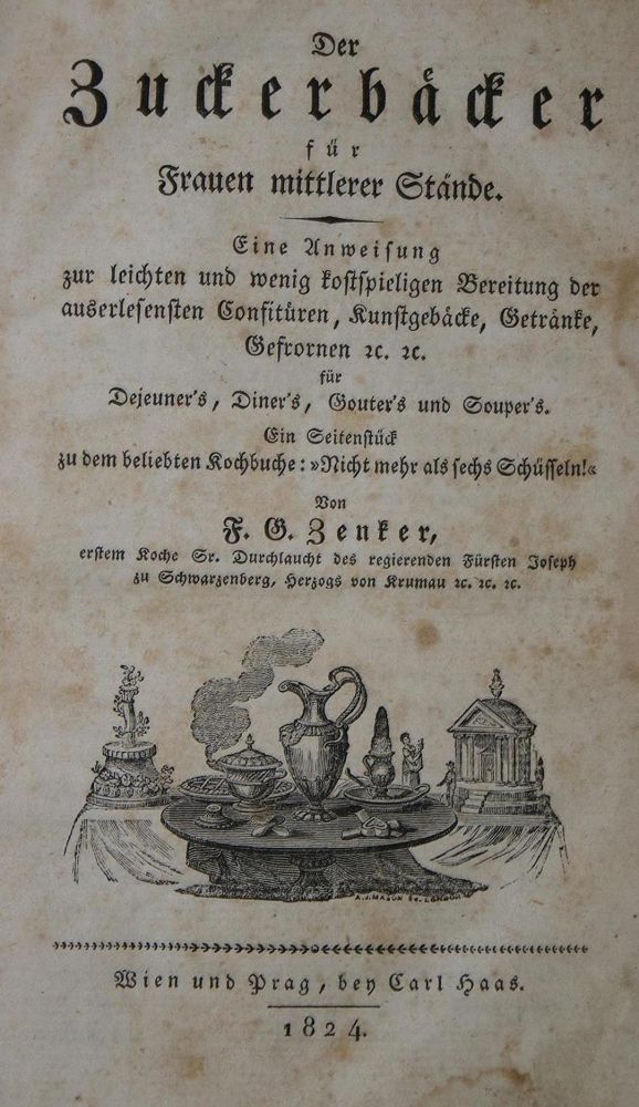 Große Abbildung Nr.1: 137-578 Zenker,F.G.: (Küche und Haushalt, Bäckerei und Konditorei)
