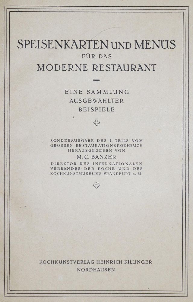 Große Abbildung Nr.1: 137-585 Malortie,E.v.: (Küche und Haushalt, Gaststätten-Hotellerie)