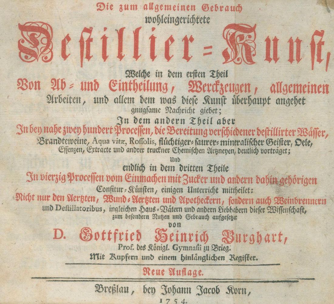 Große Abbildung Nr.2: 137-588 Burghart,G.H.: (Küche und Haushalt, Getränke, Destillieren)