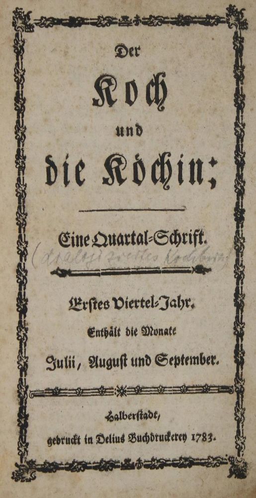 Große Abbildung Nr.1: 137-625 (Frantz,G.F.).: (Küche und Haushalt, Kochbücher)
