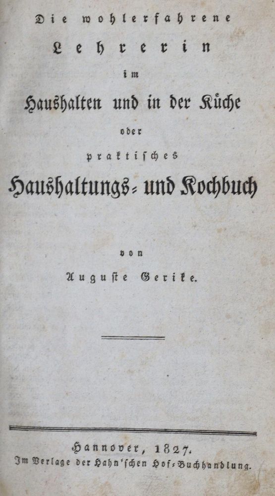 Große Abbildung Nr.1: 137-626 Gerike,A.: (Küche und Haushalt, Kochbücher)