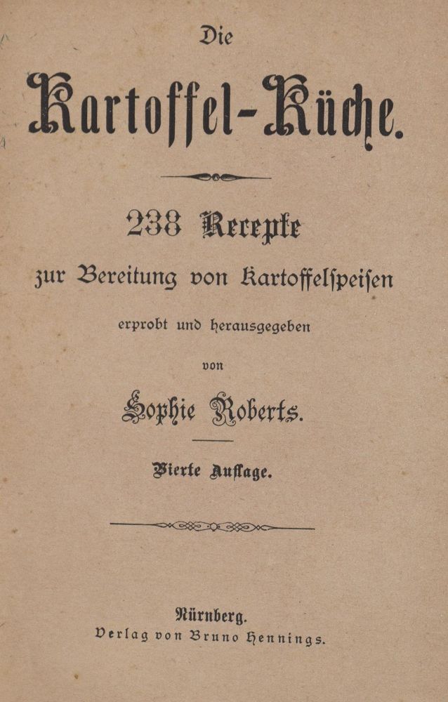 Große Abbildung Nr.1: 137-634 Kümicher,C.: (Küche und Haushalt, Kochbücher, Kartoffelküche)