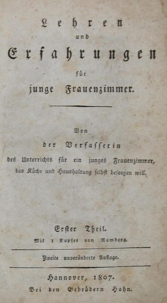 Große Abbildung Nr.1: 137-641 Lehren und Erfahrungen: (Küche und Haushalt, Kochbücher)