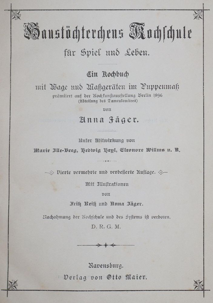 Große Abbildung Nr.1: 137-650 Puppenkochbücher.: (Küche und Haushalt, Kochbücher)