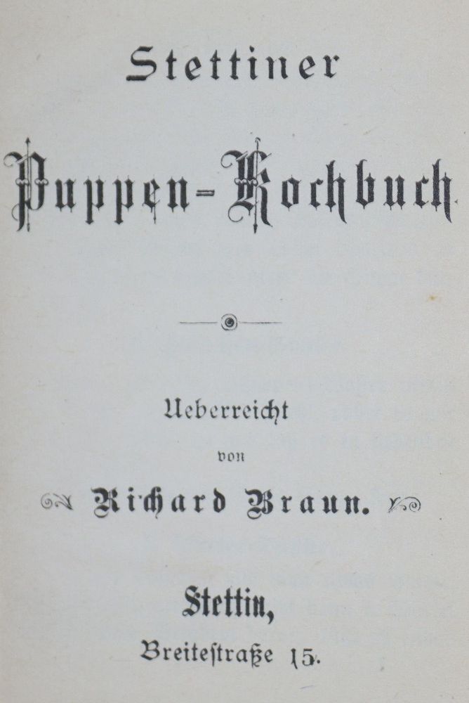Große Abbildung Nr.6: 137-650 Puppenkochbücher.: (Küche und Haushalt, Kochbücher)