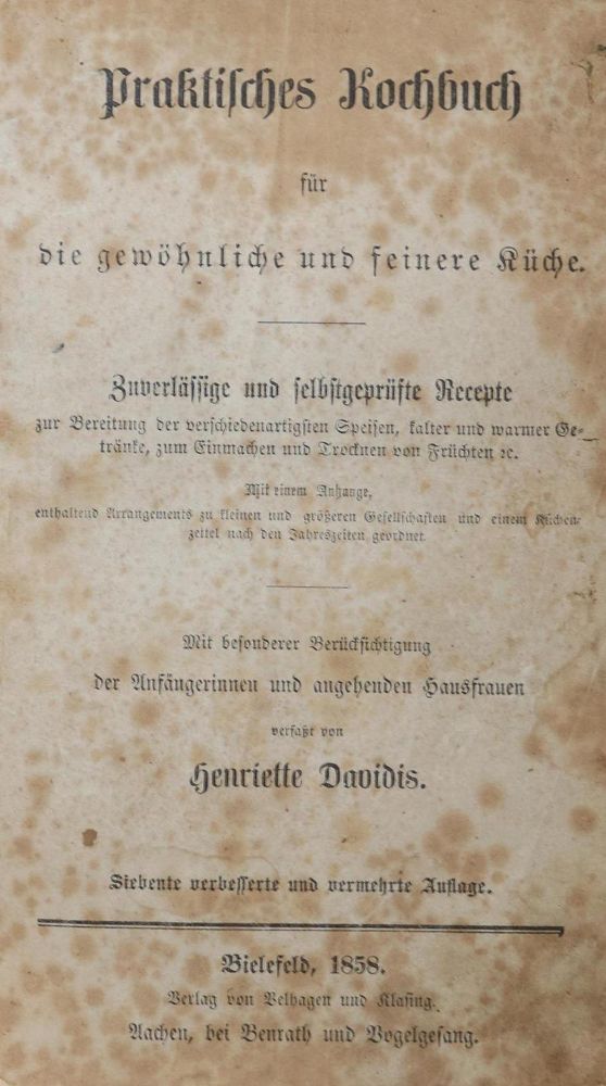 Große Abbildung Nr.1: 137-660 Sammlung: (Küche und Haushalt, Kochbücher)