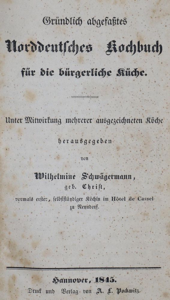Große Abbildung Nr.1: 137-672 Schwägermann,W.: (Küche und Haushalt, Kochbücher)
