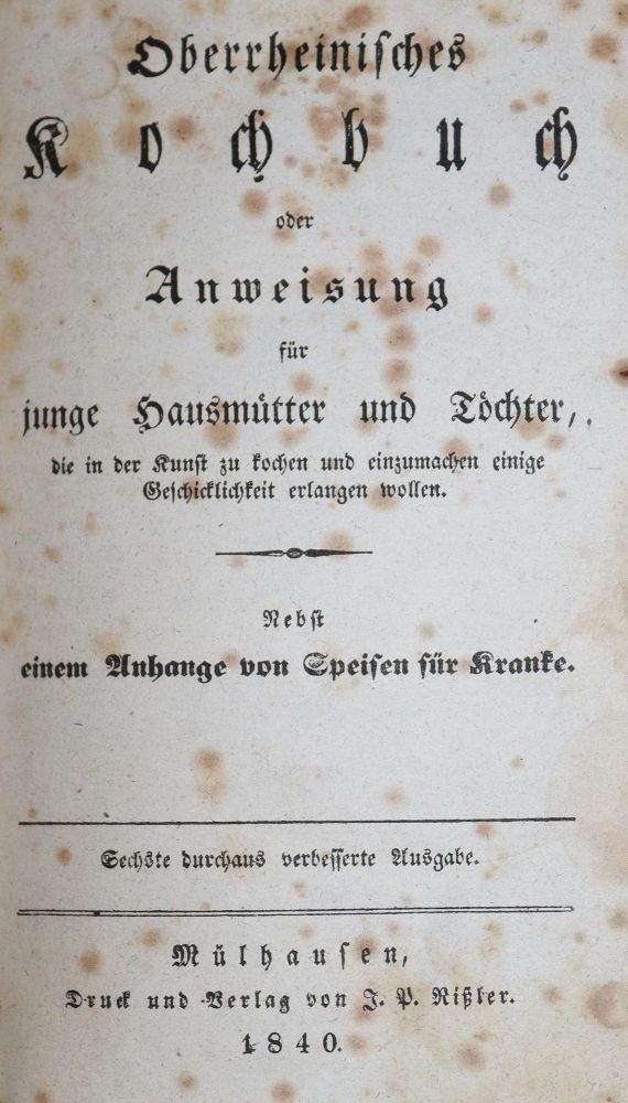 Große Abbildung Nr.1: 137-673 (Spörlein,M.).: (Küche und Haushalt, Kochbücher)