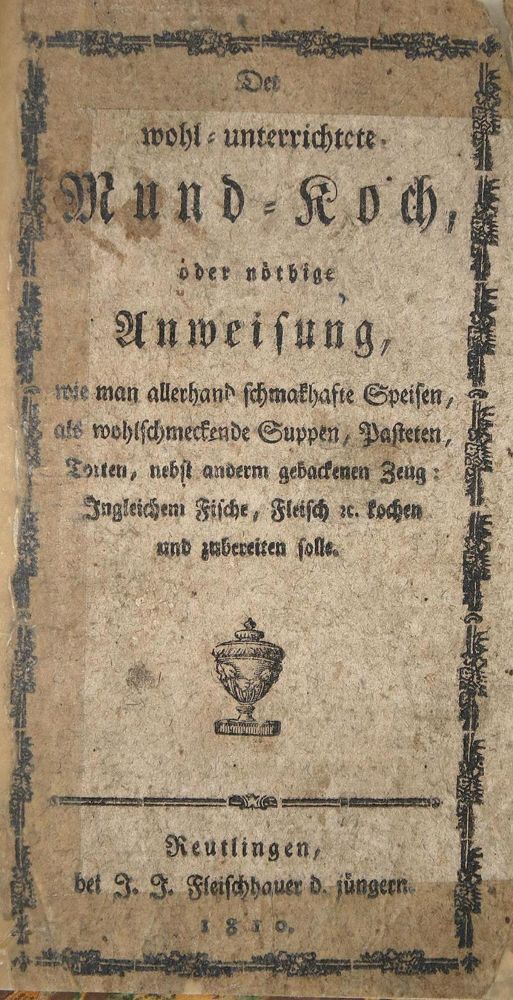Große Abbildung Nr.1: 137-676 Wohl-unterrichtete Mund-Koch, Der,: (Küche und Haushalt, Kochbücher)