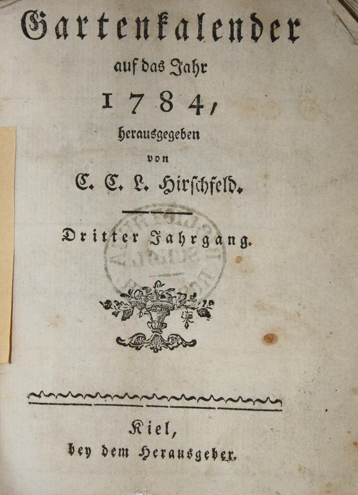 Große Abbildung Nr.1: 137-681 Hirschfeld,C.C.L. (Hrsg.).: (Land- und Forstwirtschaft, Garten)