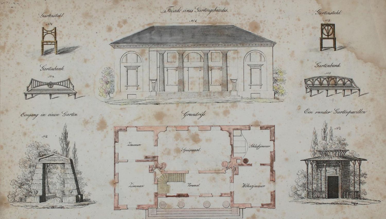 Große Abbildung Nr.2: 137-699 Architectonische Entwürfe: (Architektur)
