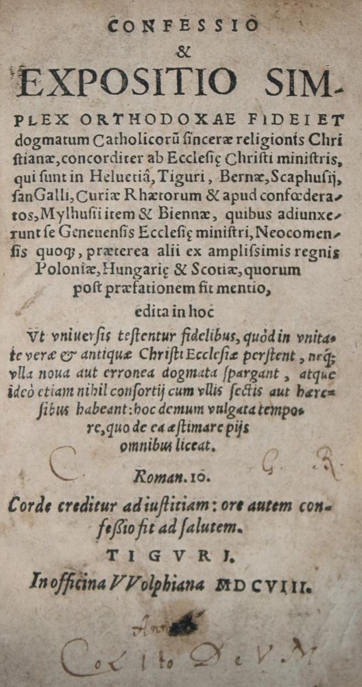 Große Abbildung Nr.1: 137-71 (Bullinger,H.).: (Alte Drucke, Handschriften und Theologie)