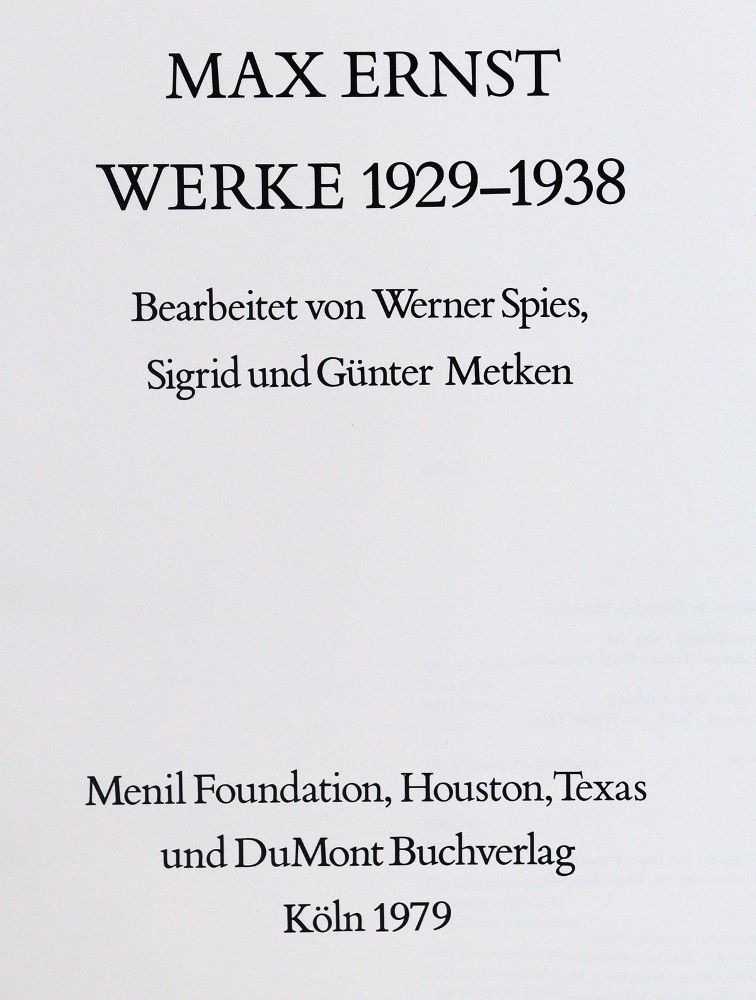 Große Abbildung Nr.1: 137-720 Spies,W. (Hrsg.).: (Ernst)