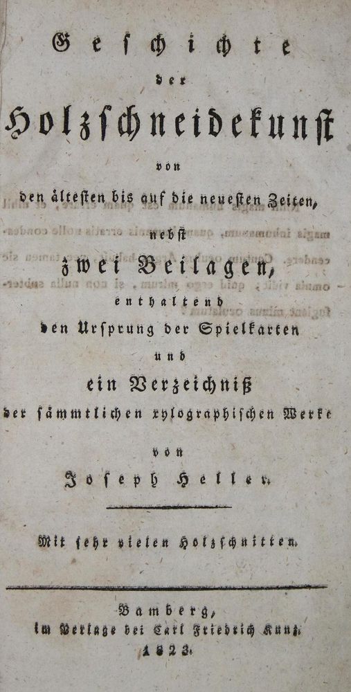 Große Abbildung Nr.1: 137-731 Heller,J.: (Holzschneidekunst, Spielkarten)