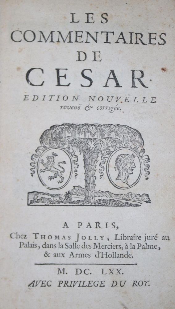 Große Abbildung Nr.1: 137-74 Caesar,C.J.: (Alte Drucke, Handschriften und Theologie)