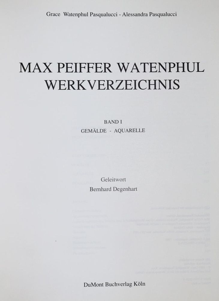 Große Abbildung Nr.2: 137-753 Watenphul Pasqualucci,G.: (Peiffer Watenphul)