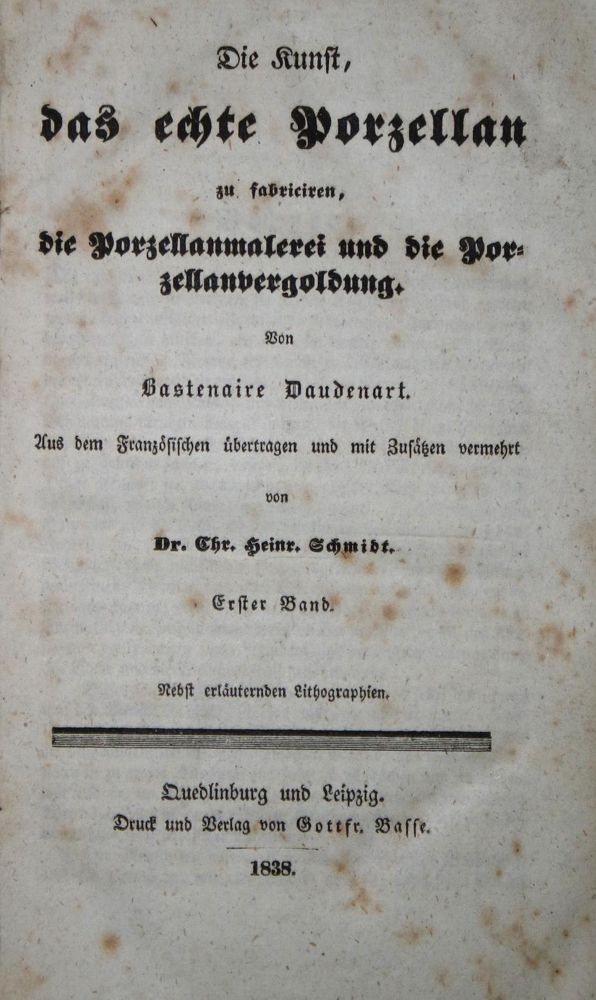 Große Abbildung Nr.1: 137-757 Bastenaire-Daudenart,(F.).: (Porzellan u. Keramik)
