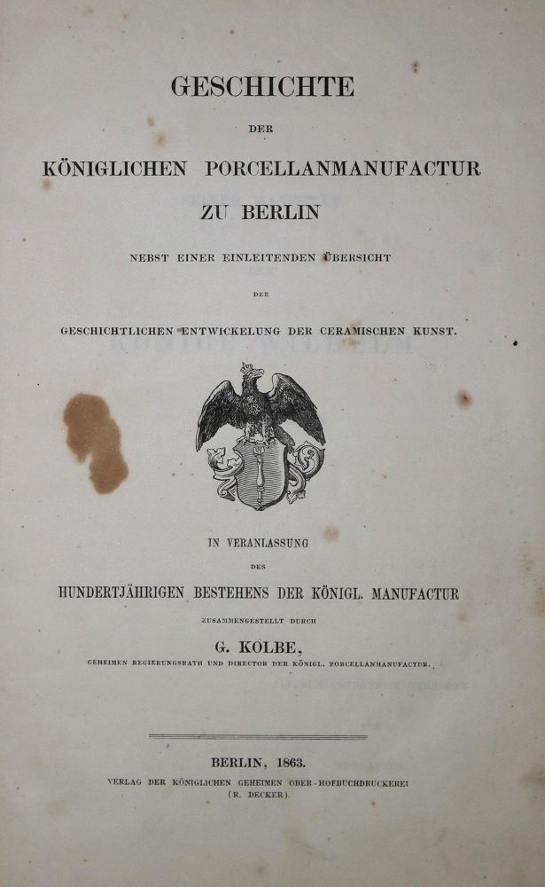 Große Abbildung Nr.1: 137-758 Kolbe,G.: (Porzellan u. Keramik)