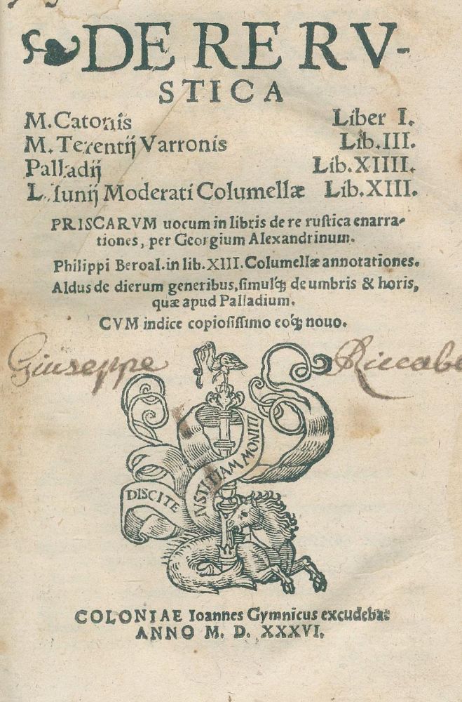 Große Abbildung Nr.1: 137-77 Cato (Censorinus),M. (Porcius).: (Alte Drucke, Handschriften und Theologie)