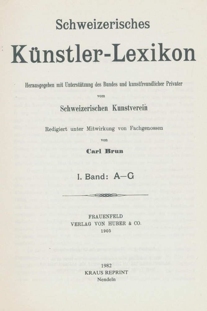 Große Abbildung Nr.1: 137-775 Brun,C.: (Schweiz)