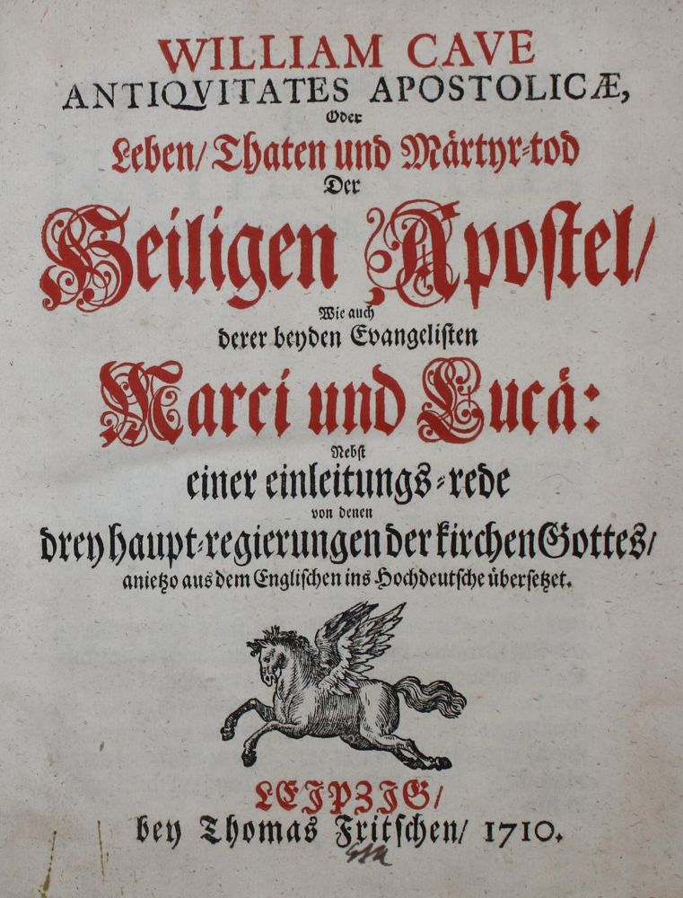 Große Abbildung Nr.1: 137-78 Cave,W.: (Alte Drucke, Handschriften und Theologie)