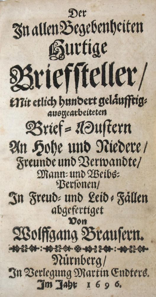Große Abbildung Nr.2: 137-792 Brauser,W.: (Briefsteller)