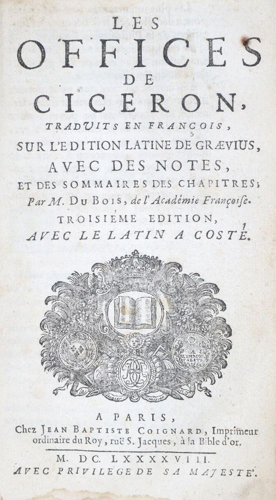 Große Abbildung Nr.1: 137-80 Cicero,M.T.: (Alte Drucke, Handschriften und Theologie)