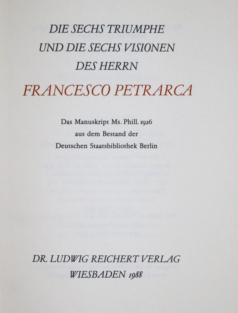 Große Abbildung Nr.4: 137-831 Petrarca,F.: (Faksimile)