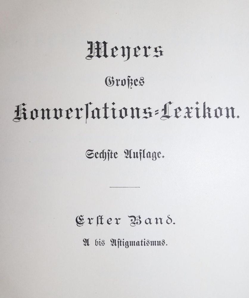 Große Abbildung Nr.1: 137-850 Meyers: (Lexika - Wörterbücher - Sprachwissenschaften)