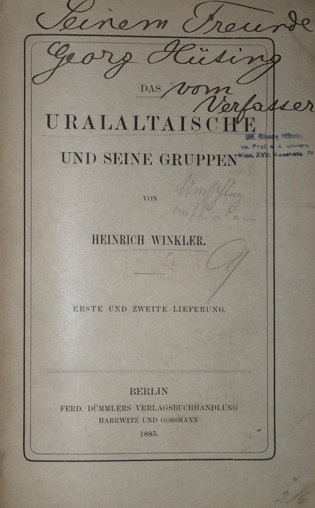 Große Abbildung Nr.1: 137-855 Winkler,H.: (Lexika - Wörterbücher - Sprachwissenschaften, Ungarn)