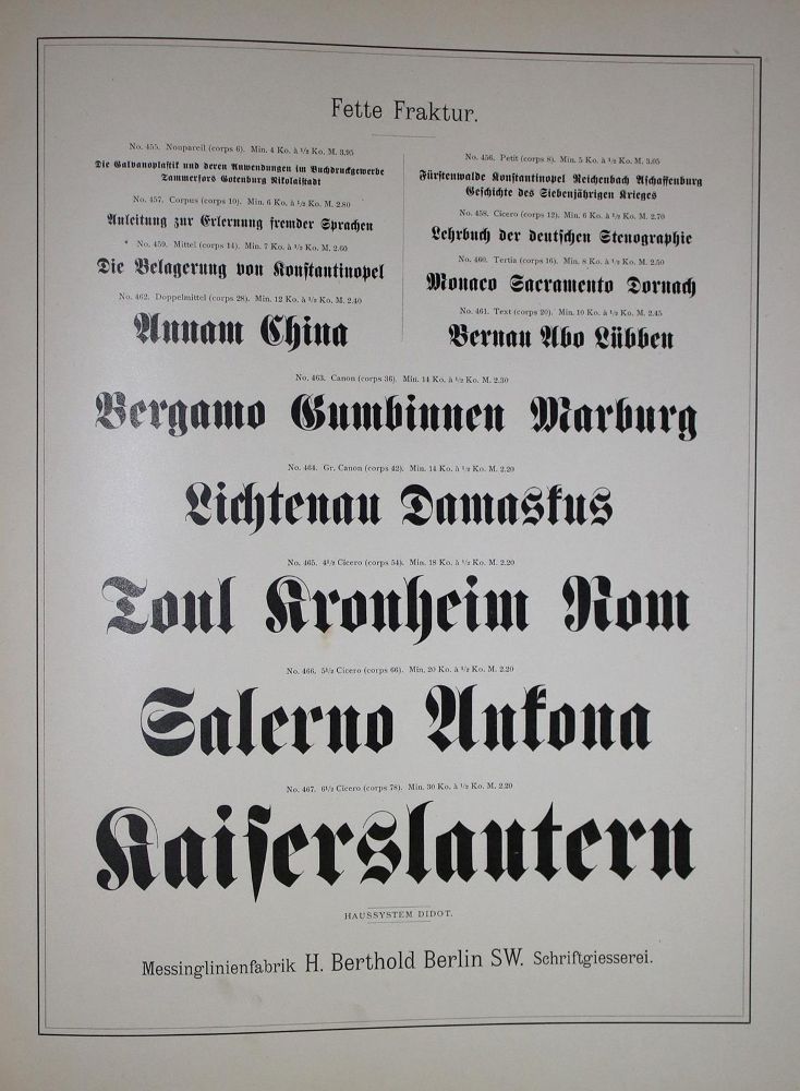 Große Abbildung Nr.1: 137-866 Berthold,H.: (Typographie und Kalligraphie)
