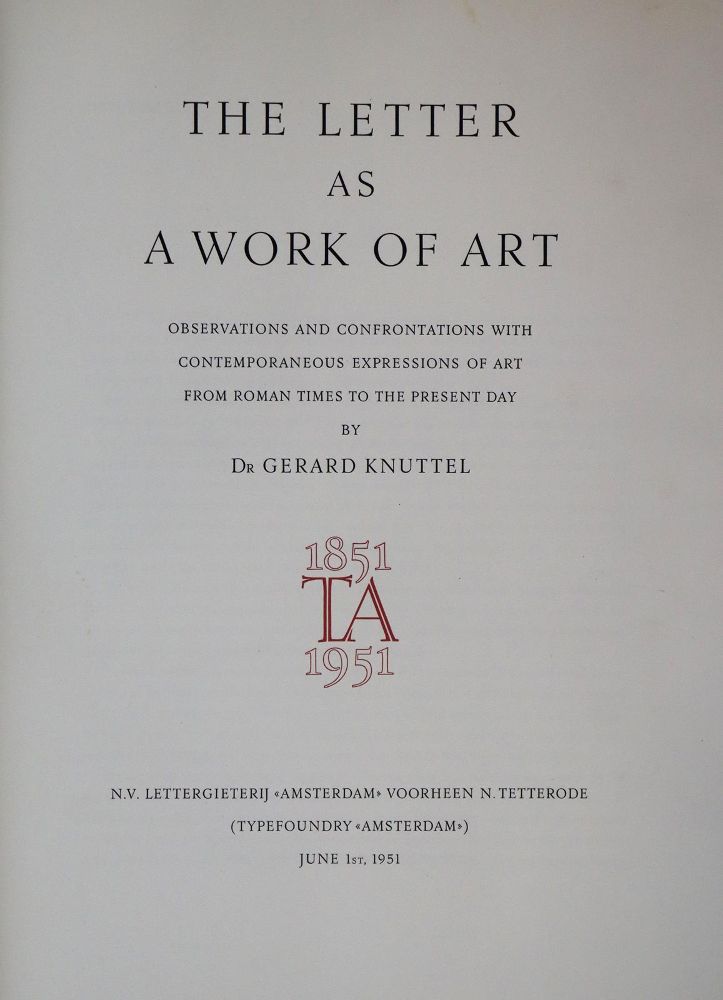 Große Abbildung Nr.2: 137-868 Knuttel,G.: (Typographie und Kalligraphie)