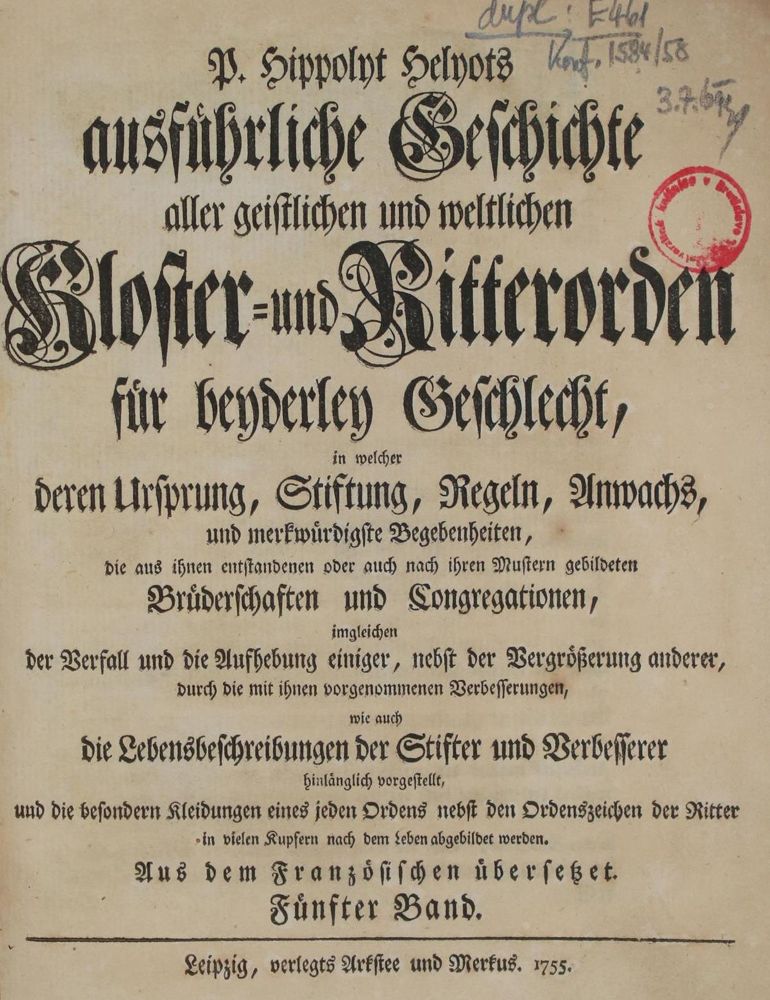 Große Abbildung Nr.2: 137-898 Helyot,P.H.: (Mode und Trachten)