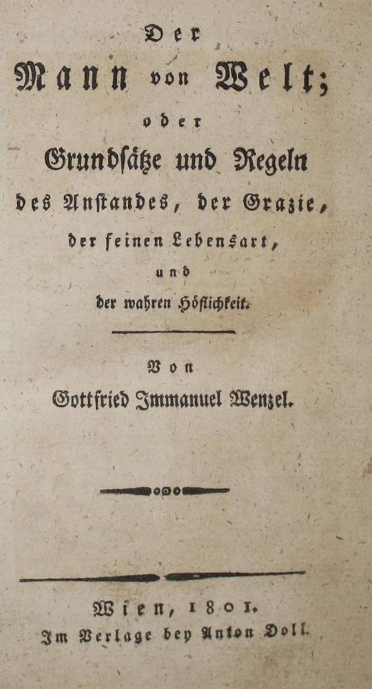 Große Abbildung Nr.1: 137-905 Wenzel,G.I.: (Kultur- und Sittengeschichte)