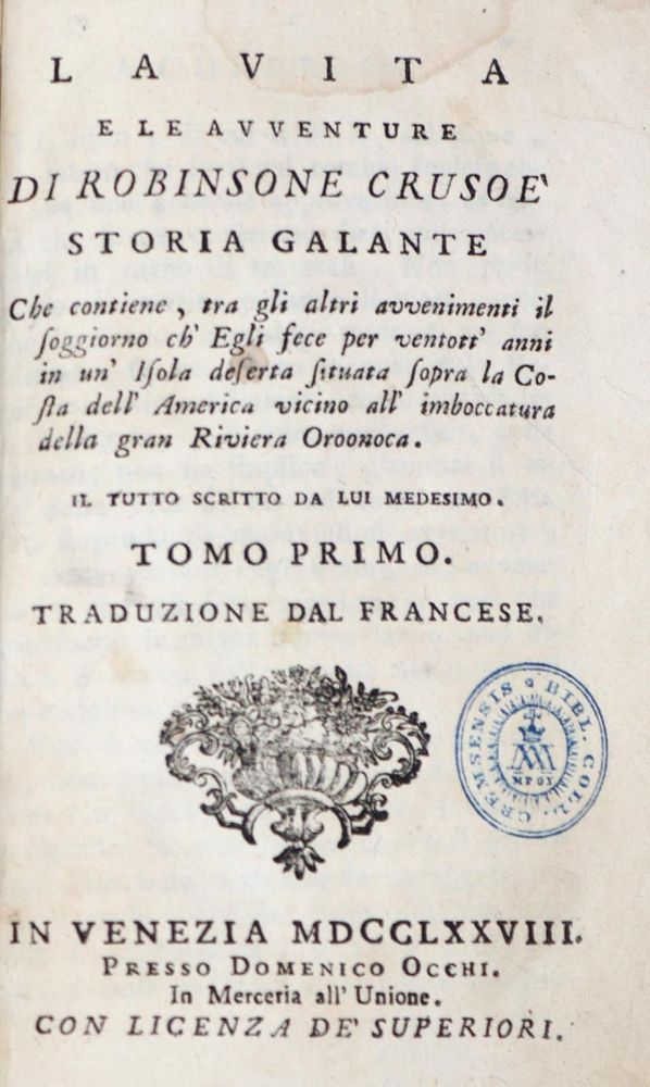 Große Abbildung Nr.2: 137-944 (Defoe,D.).: (Robinsonaden)
