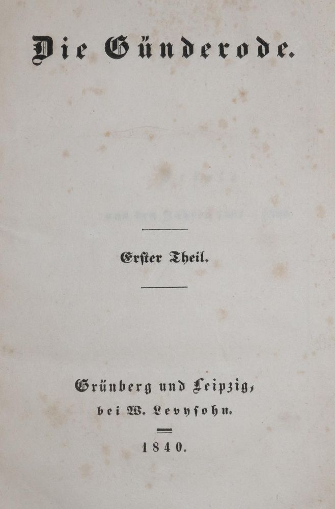 Große Abbildung Nr.1: 137-965 (Arnim,B.v.).: (Literatur und illustrierte Bücher bis 19.Jahrhundert)