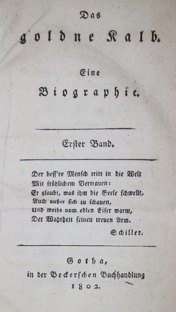 Große Abbildung Nr.1: 137-970 (Bentzel-Sternau,K.C.E.v.).: (Literatur und illustrierte Bücher bis 19.Jahrhundert)