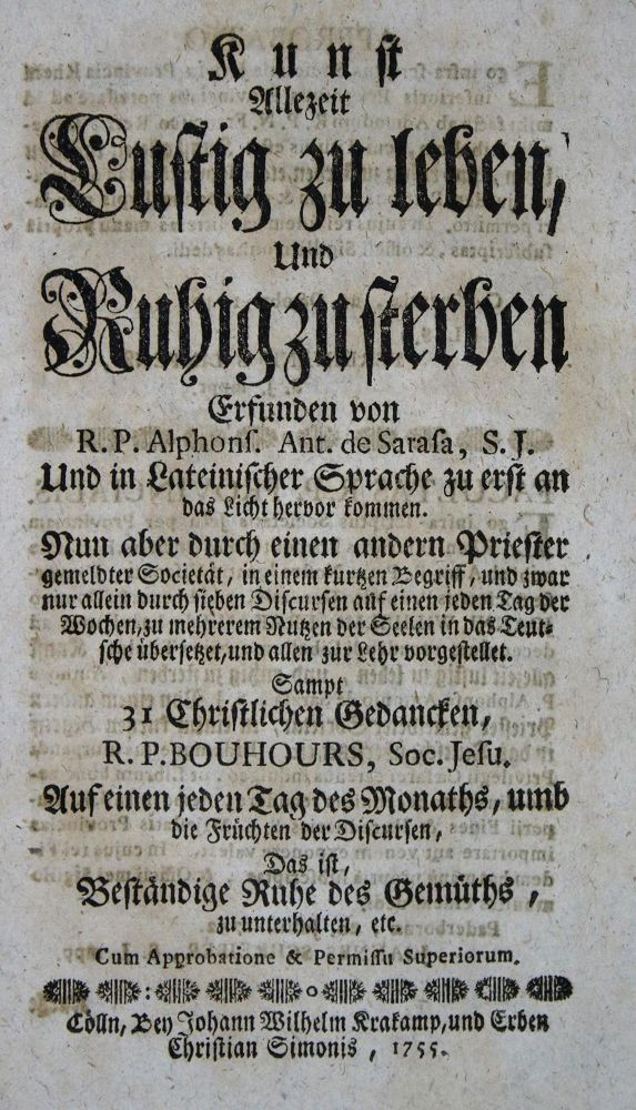 Große Abbildung Nr.2: 137-974 Bouhours,P.: (Literatur und illustrierte Bücher bis 19.Jahrhundert)