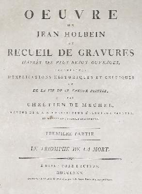 Bild Nr.3: 137-1033 Holbein,H.: (Literatur und illustrierte Bücher bis 19.Jahrhundert)