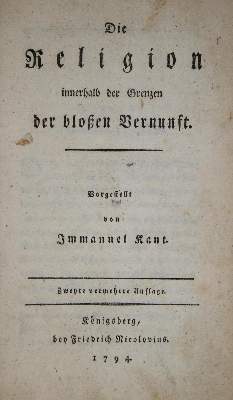 Bild Nr.1: 137-1042 Kant,I.: (Literatur und illustrierte Bücher bis 19.Jahrhundert)