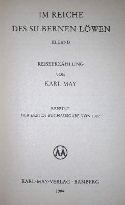 Bild Nr.1: 137-1068 May,K.: (Literatur und illustrierte Bücher bis 19.Jahrhundert)