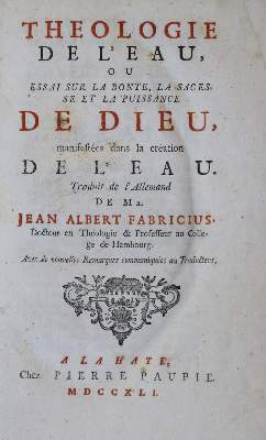 Bild Nr.1: 137-108 Fabricius,J.A.: (Alte Drucke, Handschriften und Theologie)