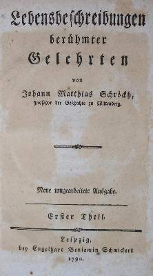 Bild Nr.1: 137-1098 Schröckh,J.M.: (Literatur und illustrierte Bücher bis 19.Jahrhundert)