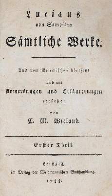 Bild Nr.1: 137-1117 Wieland,C.M.: (Literatur und illustrierte Bücher bis 19.Jahrhundert)