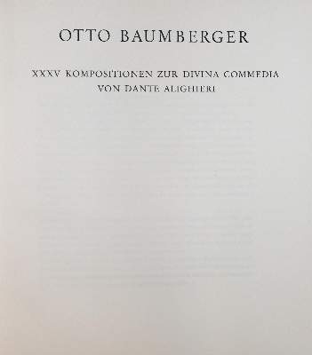 Bild Nr.2: 137-1124 Baumberger,O.: (Literatur und illustrierte Bücher 20.Jahrhundert - Alte Literatur in modernen Ausgaben)