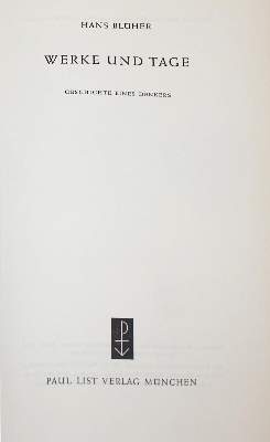 Bild Nr.2: 137-1126 Blüher,H.: (Literatur und illustrierte Bücher 20.Jahrhundert - Alte Literatur in modernen Ausgaben)